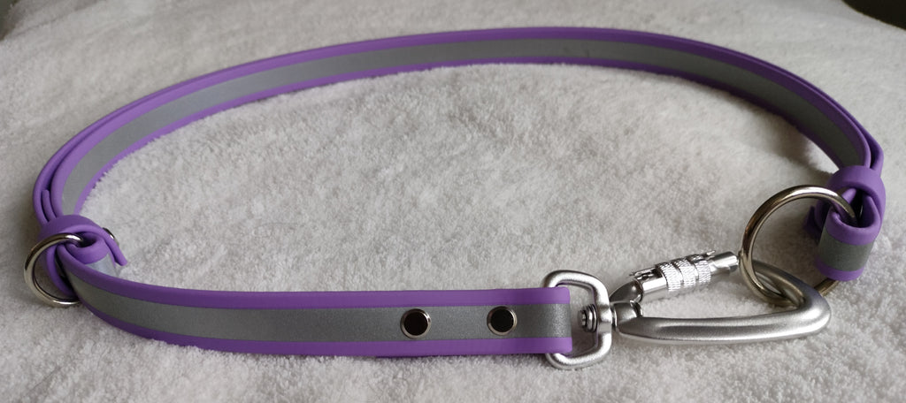 25mm Biothane®-kädetvapaaks (handsfree) Heijastava