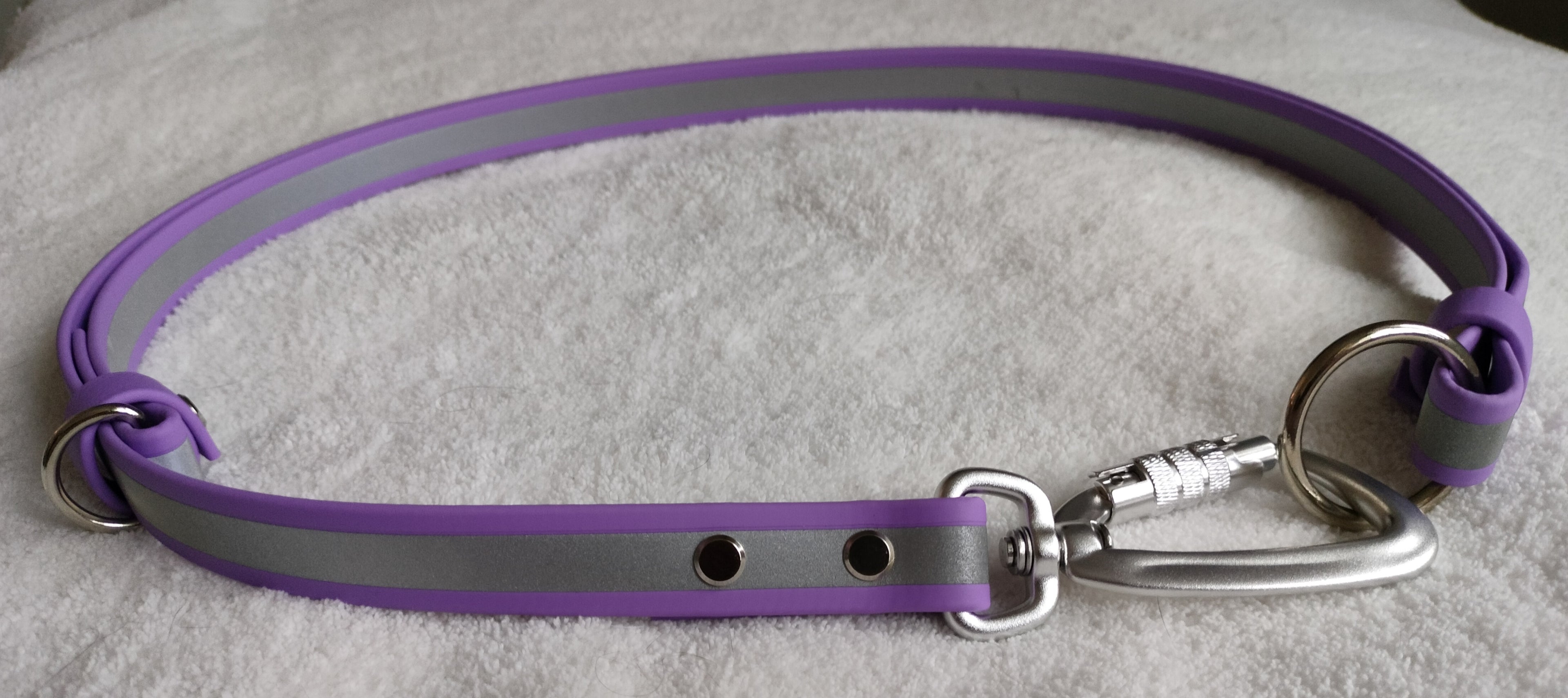 19mm Biothane®-kädetvapaaks (handsfree) Heijastava