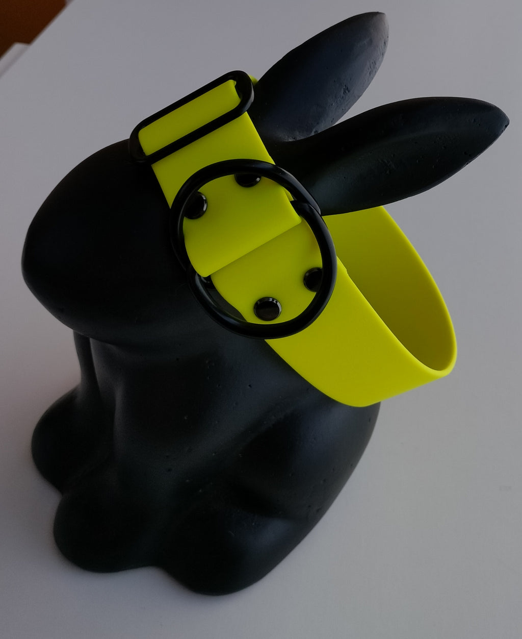 Biothane puolikiristyvä kaulapanta 38mm neonkeltainen