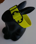 Biothane puolikiristyvä kaulapanta 38mm neonkeltainen