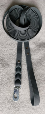 Hexa harmaa talutushihna 20mm BGB-lukolla