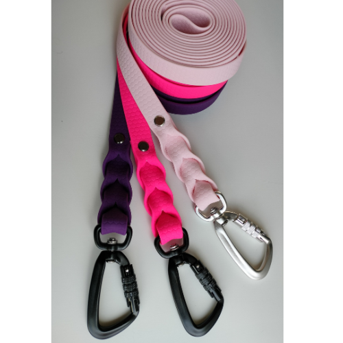Hexa talutushihnat 20mm  tummanvioletti neonpinkki vaaleanpunainen