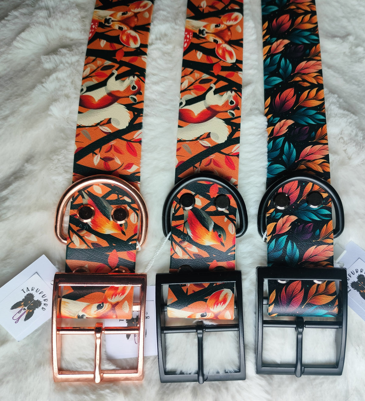 🍁 VALMISTUOTTEET 🍁 Syksyiset Biothane® solkipannat 38mm