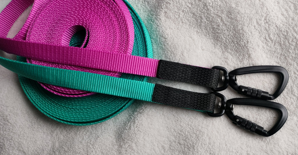 Kelluvat liinat koiralle, magenta ja turkoosi – Tarupurrr